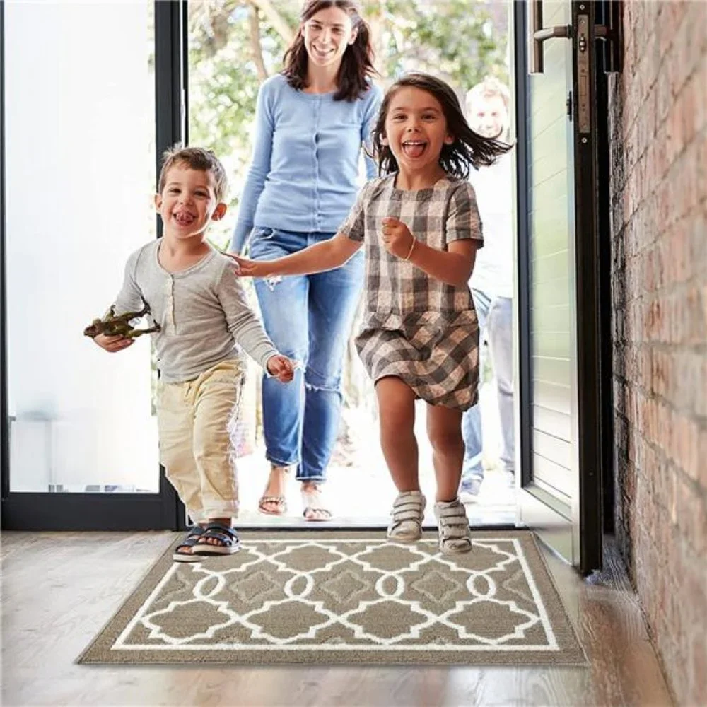 Non-Slip Mats Rubber Backing Door Mat, Absorbent Resist Dirt Doormat (20